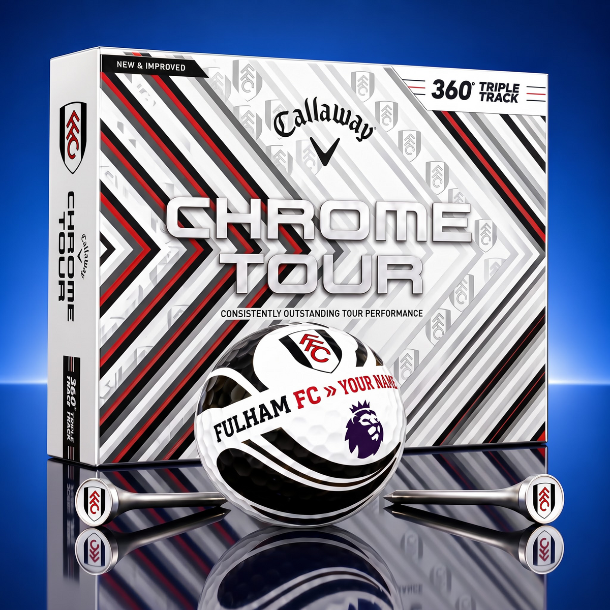 PREMIUM EPL X FUL EXCLUSIVE TOURNAMENT PERSONALIZED GOLF BALL V30 COLLECTION