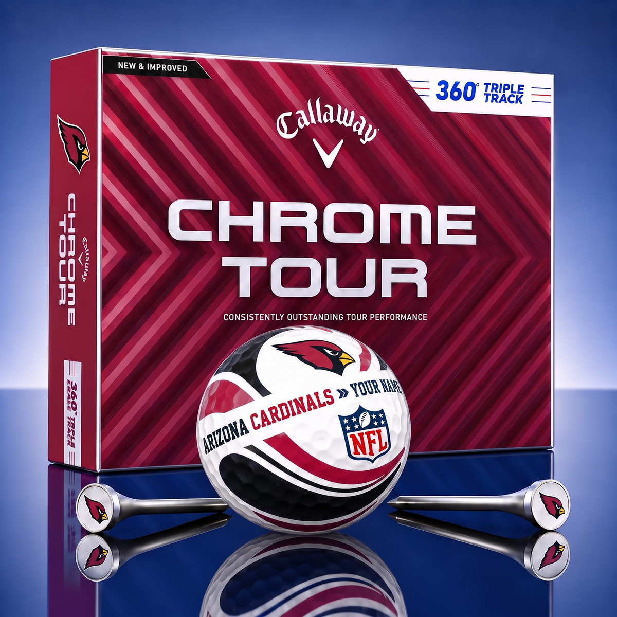 PREMIUM NFL X AC EXCLUSIVE TOURNAMENT PERSONALIZED GOLF BALL V30 COLLECTION