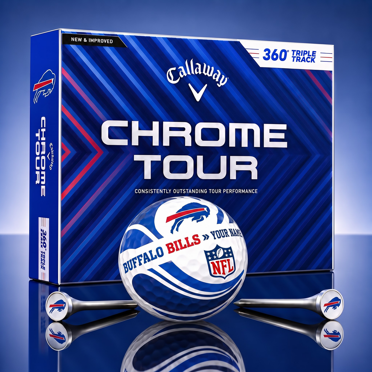 PREMIUM NFL X BB EXCLUSIVE TOURNAMENT PERSONALIZED GOLF BALL V30 COLLECTION