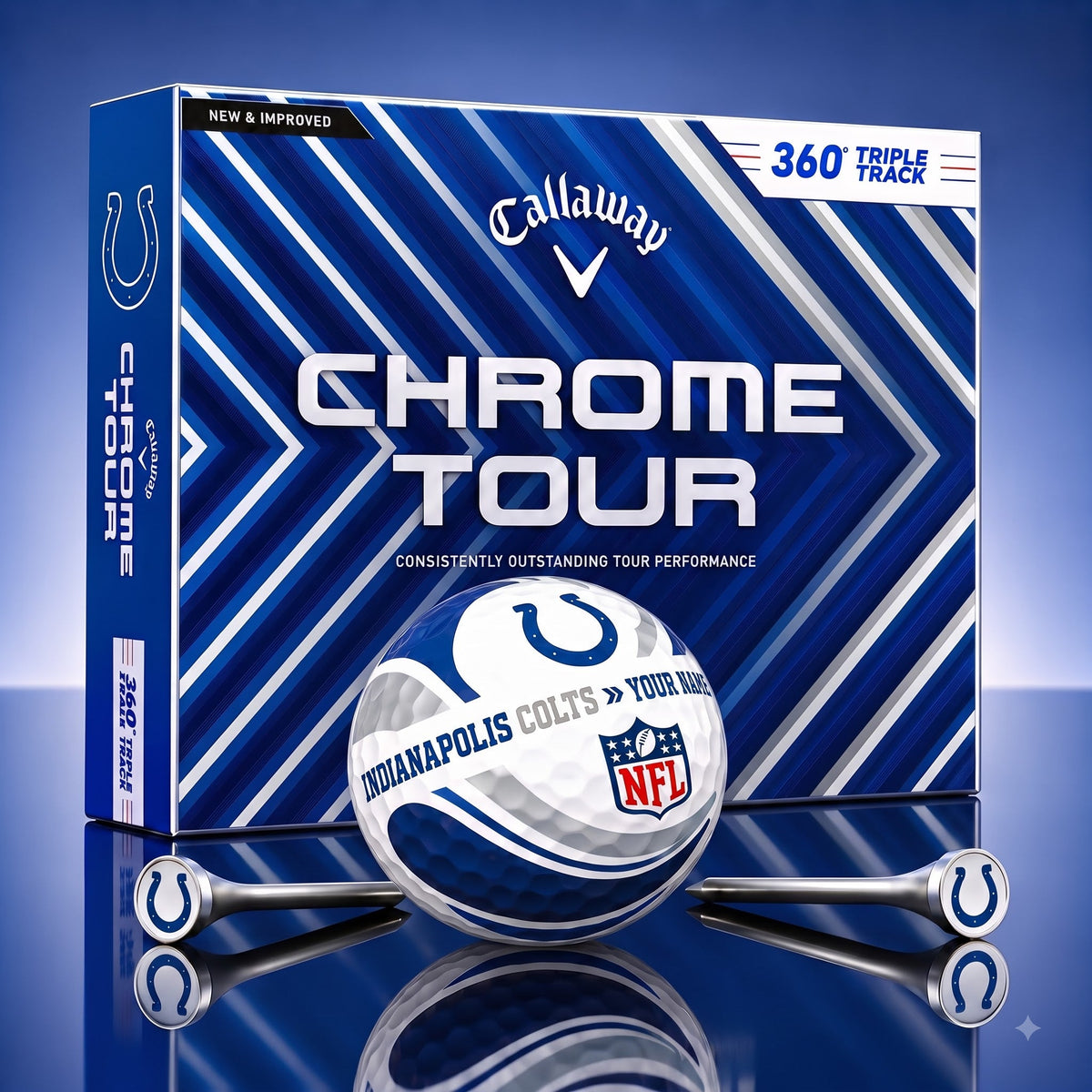 PREMIUM NFL X IC EXCLUSIVE TOURNAMENT PERSONALIZED GOLF BALL V30 COLLECTION
