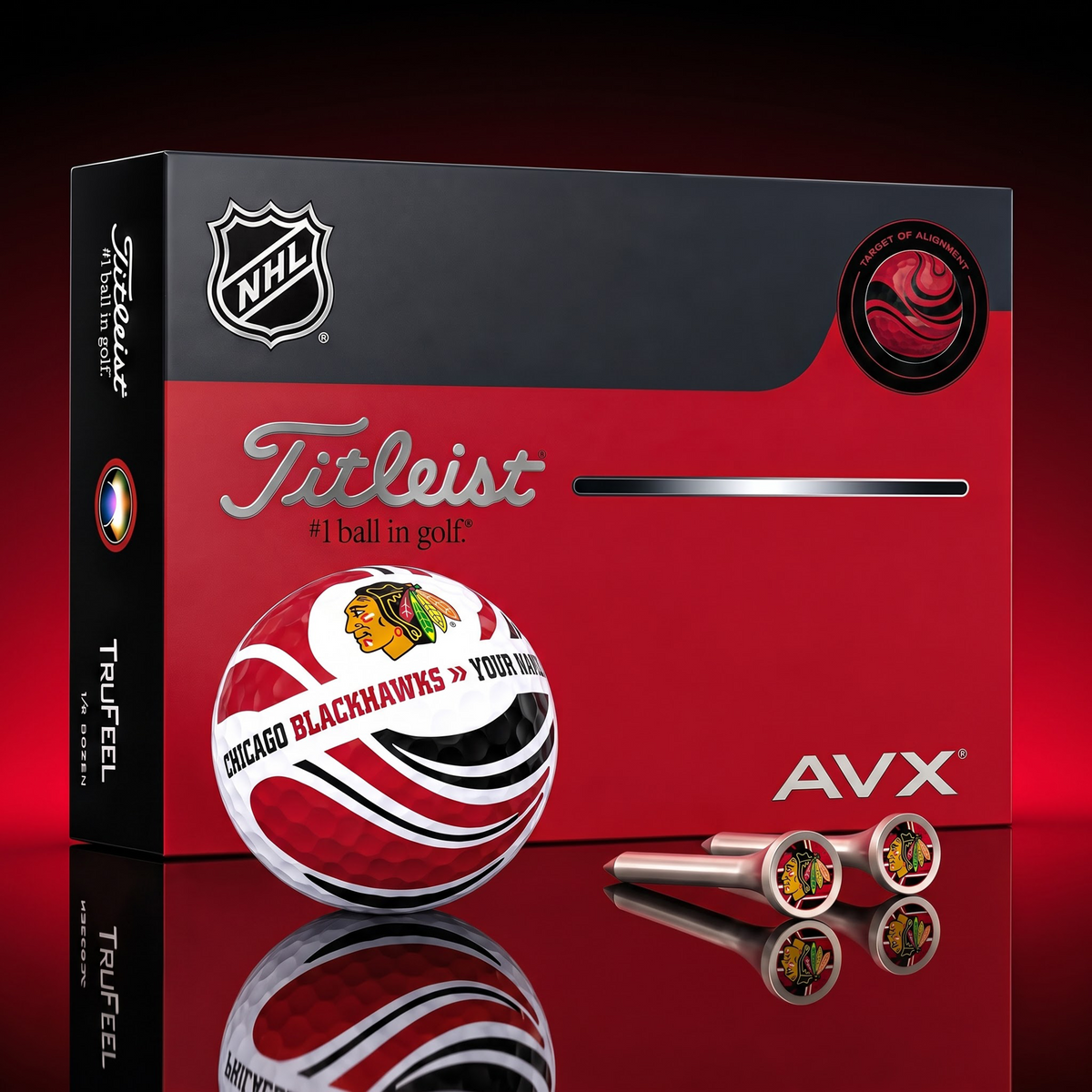 PREMIUM NHL X CB EXCLUSIVE TOURNAMENT PERSONALIZED GOLF BALL V6 COLLECTION