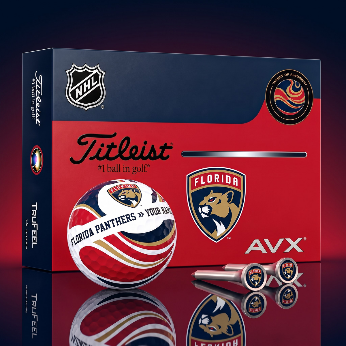 PREMIUM NHL X FP EXCLUSIVE TOURNAMENT PERSONALIZED GOLF BALL V6 COLLECTION