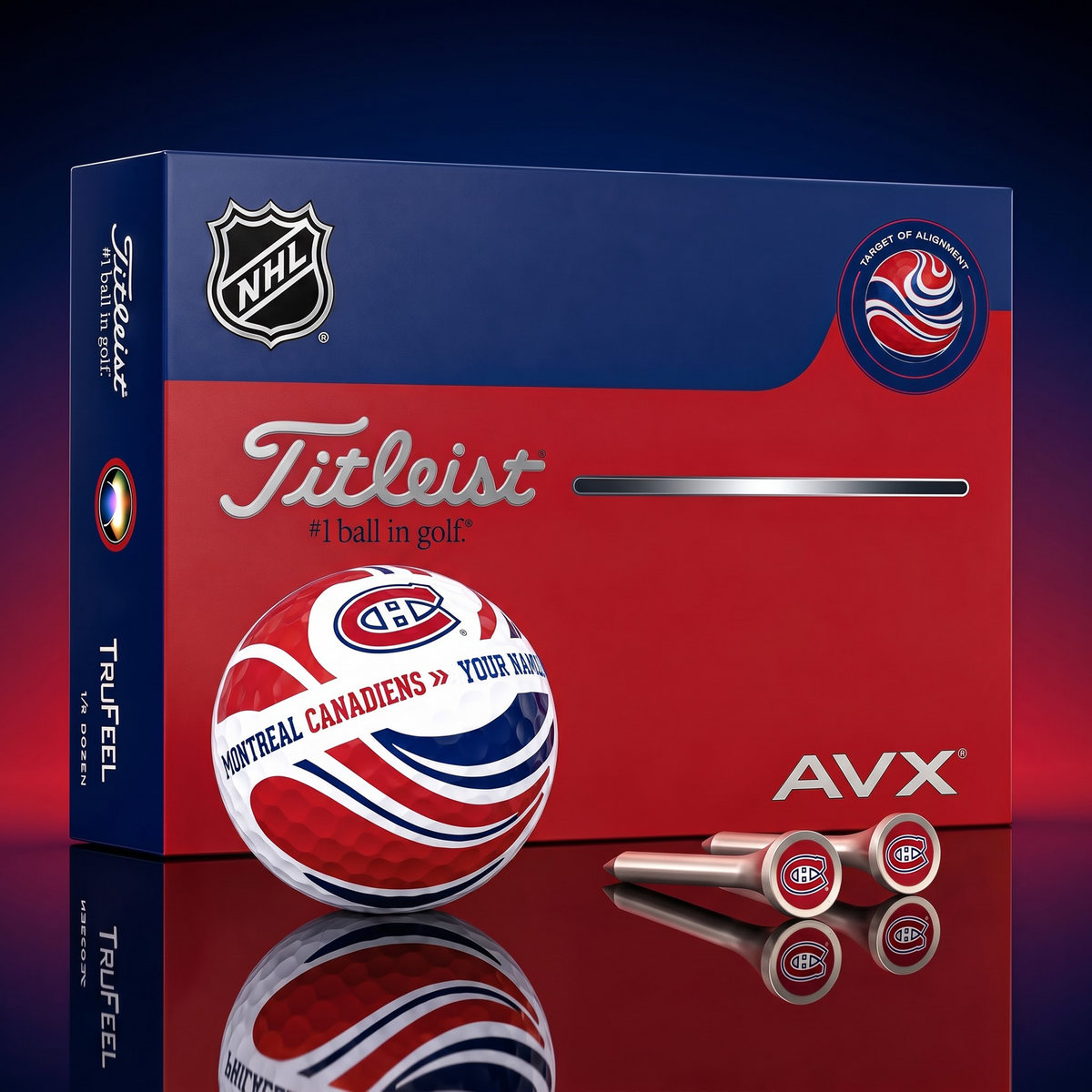 PREMIUM NHL X MC EXCLUSIVE TOURNAMENT PERSONALIZED GOLF BALL V6 COLLECTION
