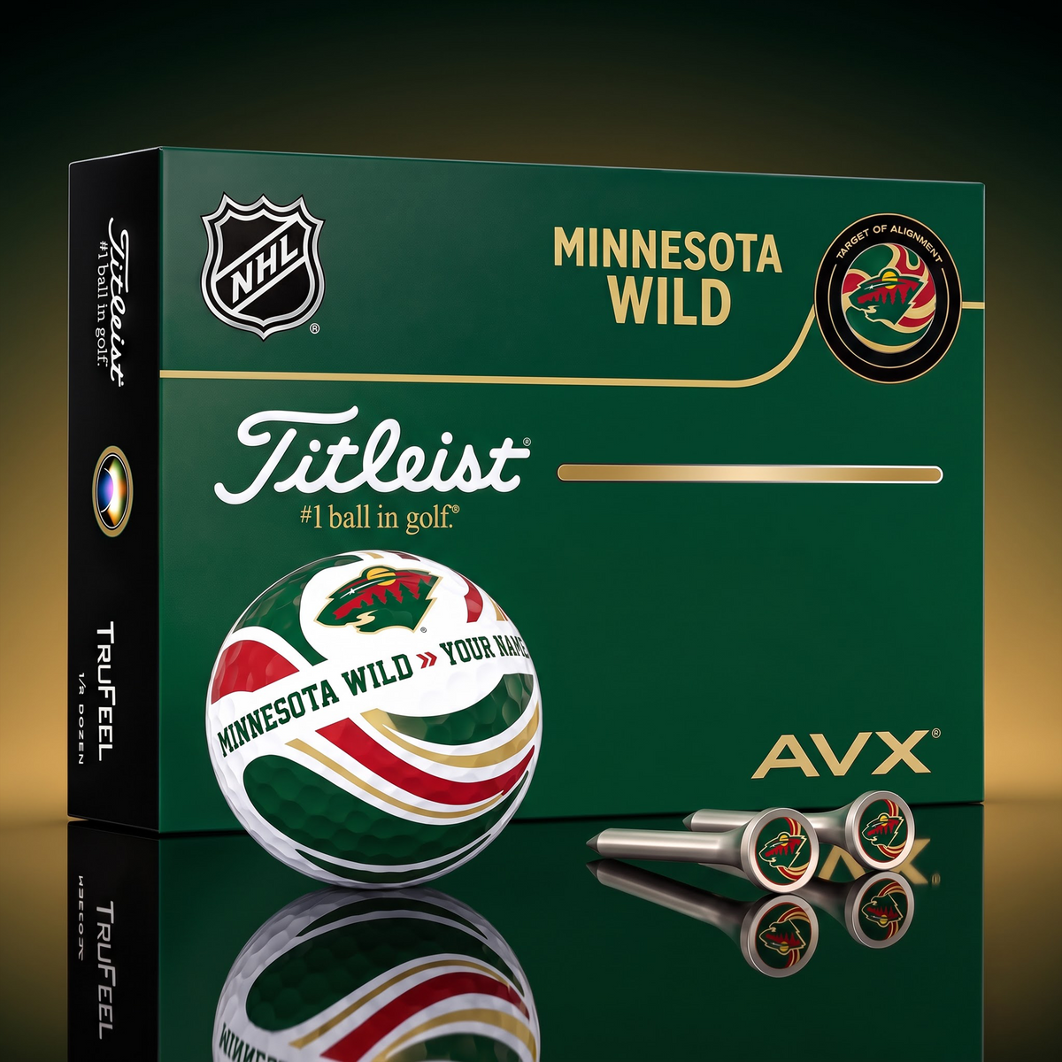 PREMIUM NHL X MW EXCLUSIVE TOURNAMENT PERSONALIZED GOLF BALL V6 COLLECTION