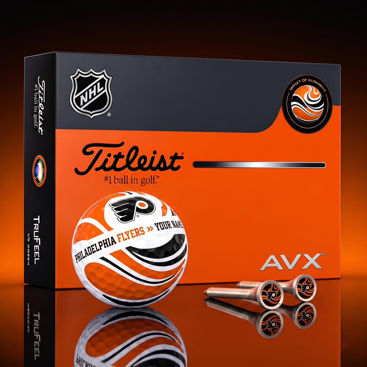PREMIUM NHL X PF EXCLUSIVE TOURNAMENT PERSONALIZED GOLF BALL V6 COLLECTION