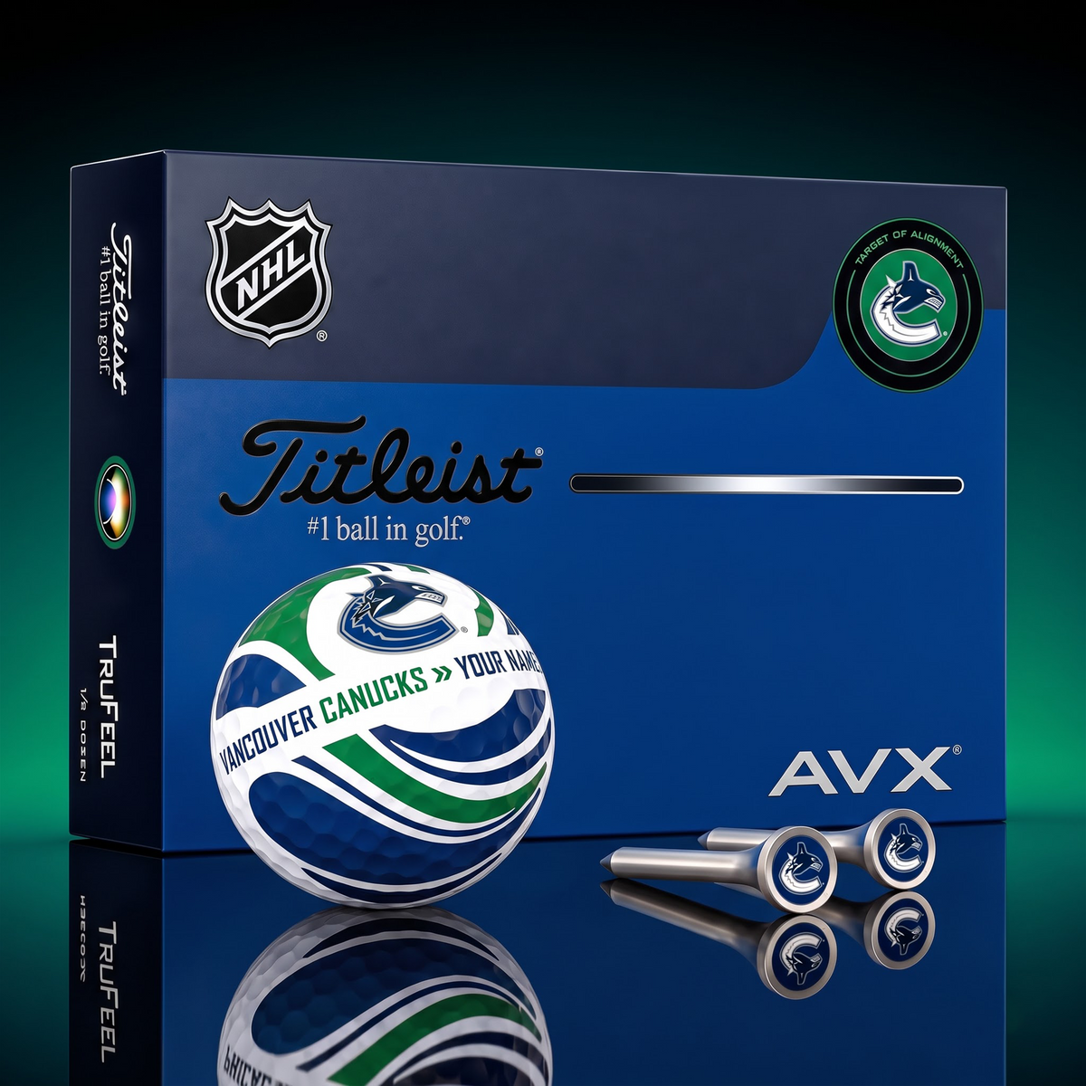 PREMIUM NHL X VC EXCLUSIVE TOURNAMENT PERSONALIZED GOLF BALL V6 COLLECTION