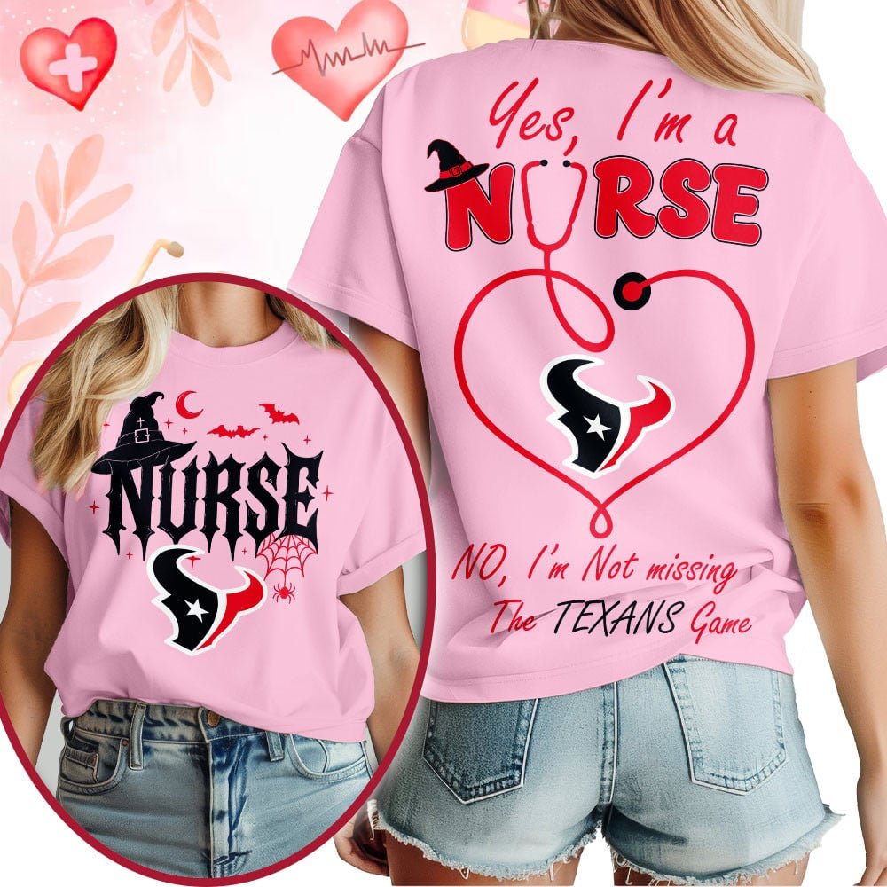 Premium NFL X HOU Night Shift Never Misses Game Day Halloween Nurse 3D Shirt