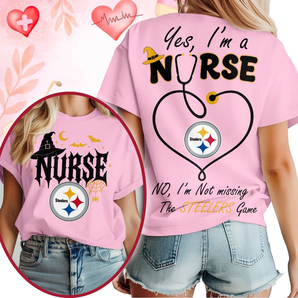 Premium NFL X PIT Night Shift Never Misses Game Day Halloween Nurse 3D Shirt