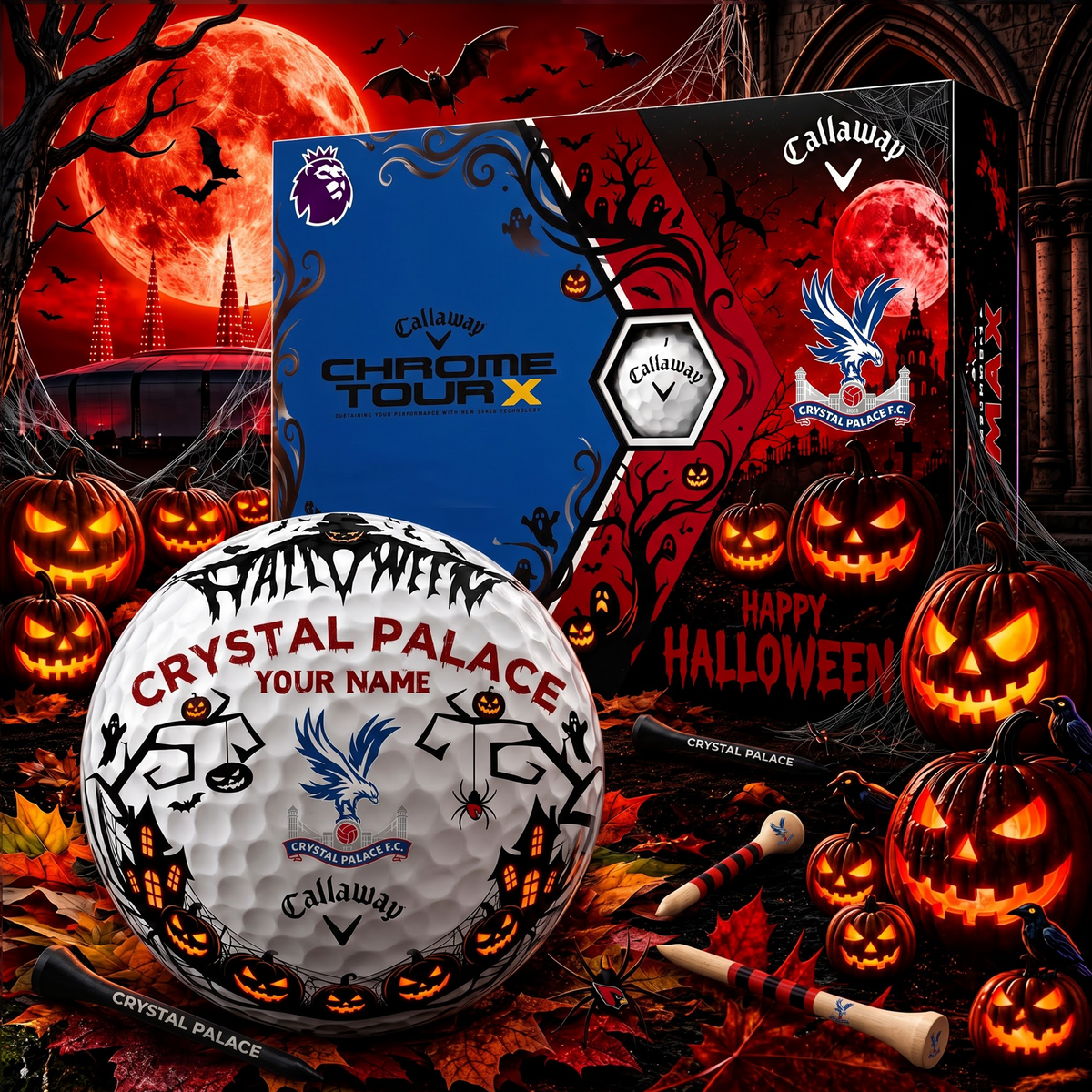 SIGNATURE EPL X CRY EXCLUSIVE PERSONALIZED HALLOWEEN HORROR FAIRWAY GOLF BALL COLLECTION