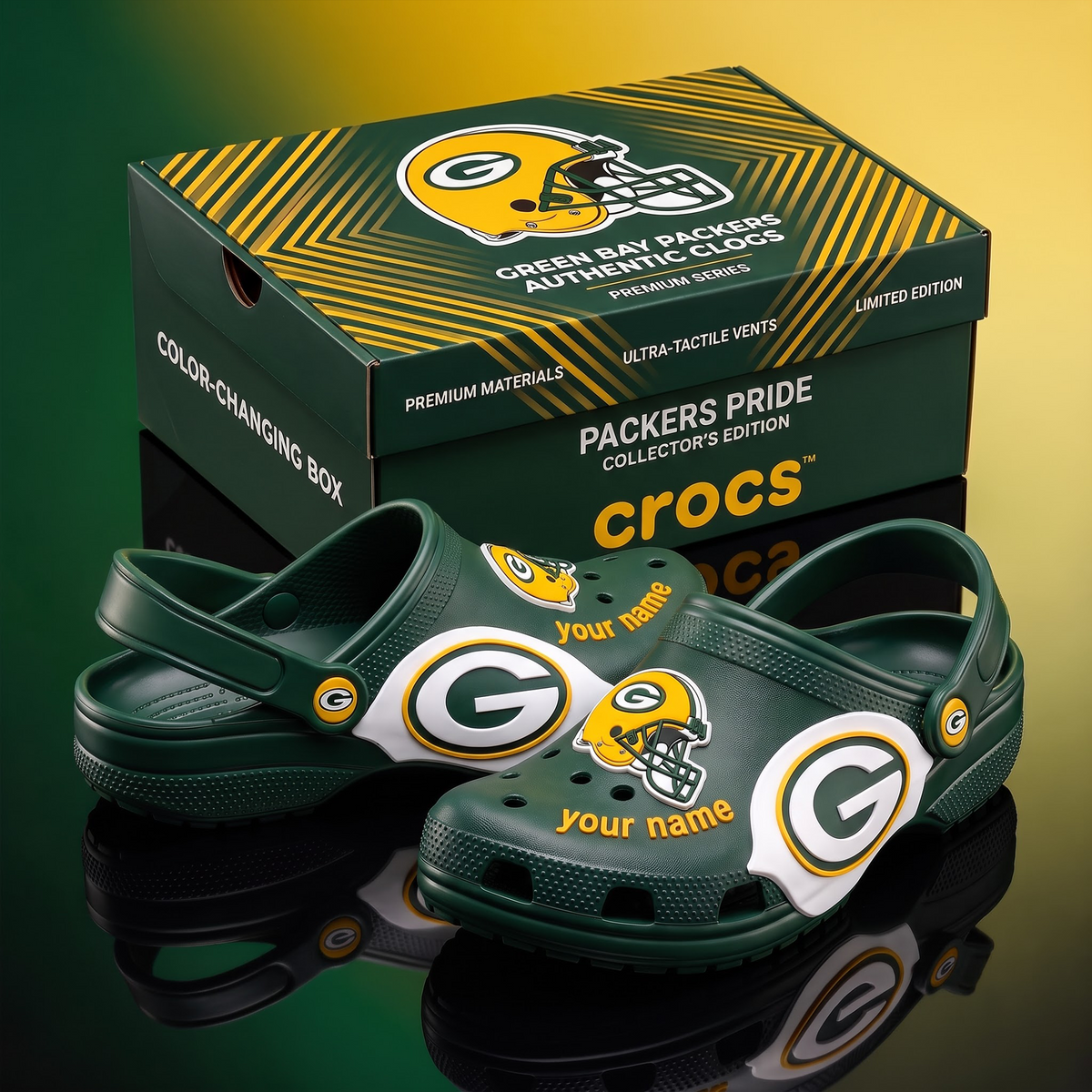 SIGNATURE NFL X GBP EXCLUSIVE PERSONALIZED CROCS CLASSIC CLOG LIMITED EDITION