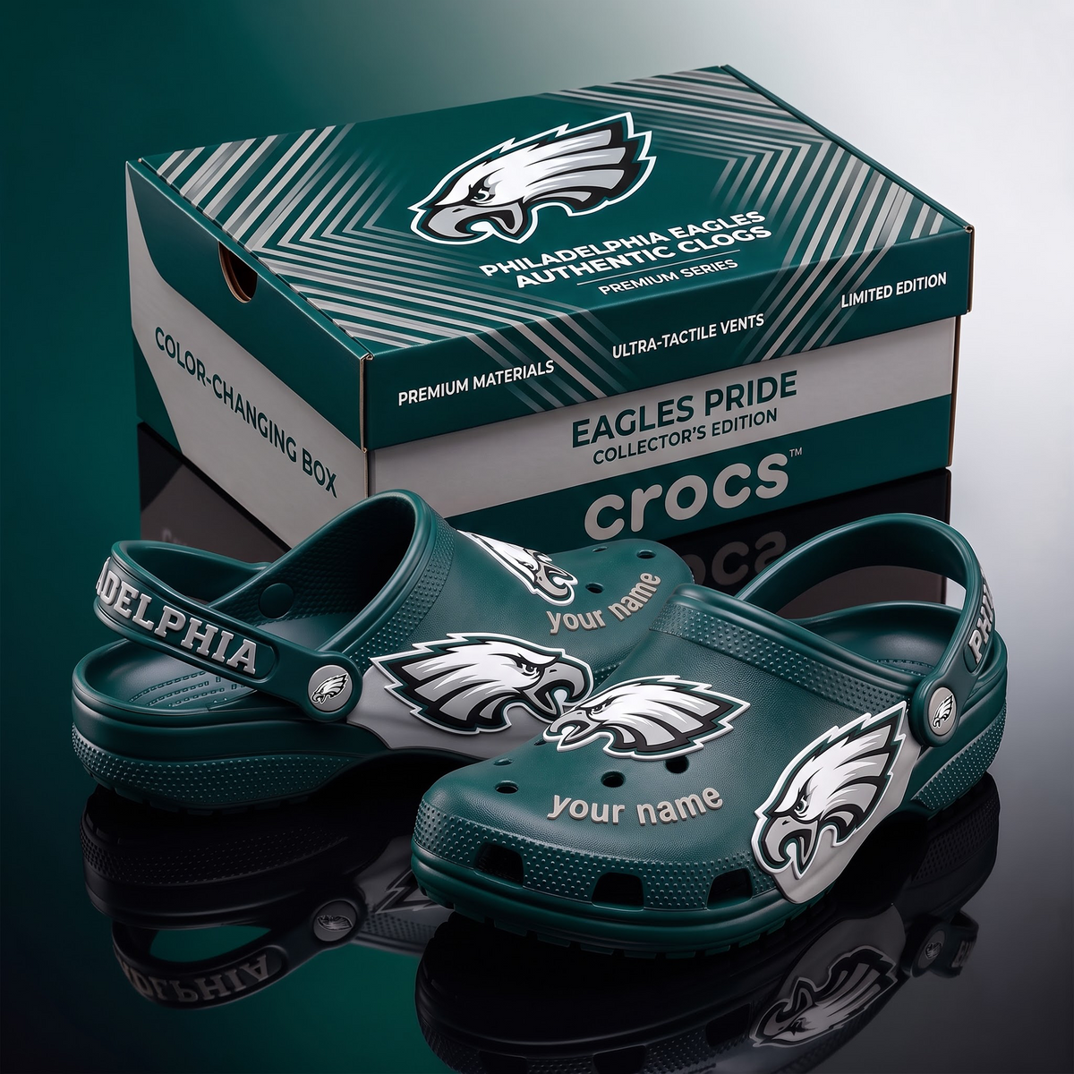 SIGNATURE NFL X PE EXCLUSIVE PERSONALIZED CROCS CLASSIC CLOG LIMITED EDITION