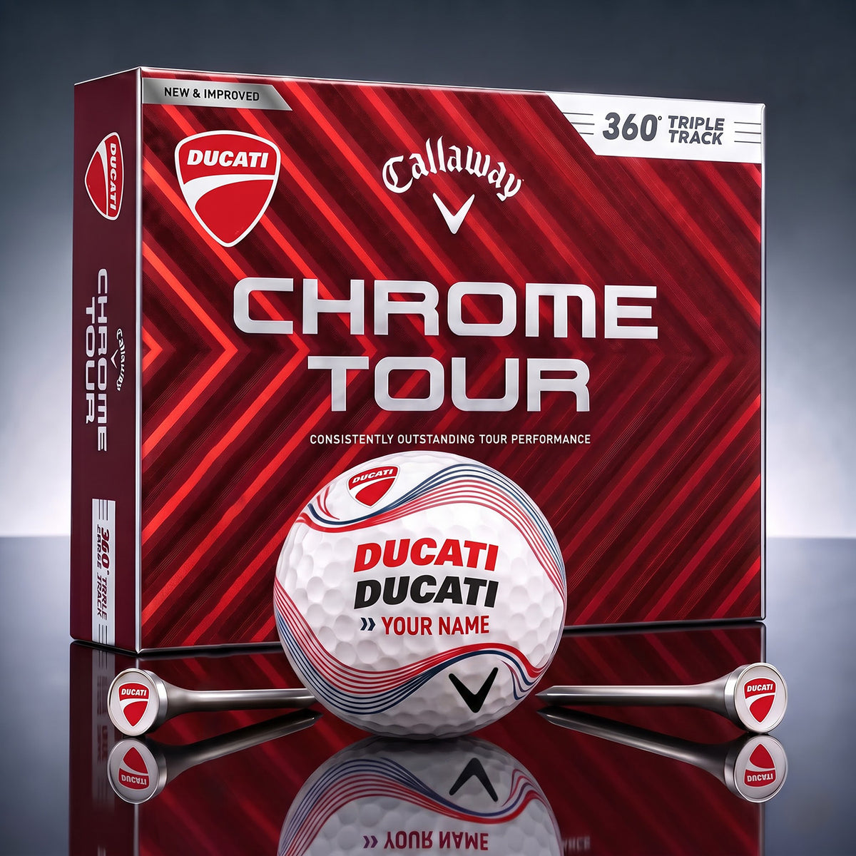 SIGNATURE DUC X DC EXCLUSIVE PERSONALIZED GOLF BALL V7 LIMITED EDITION NDT NHM 070926