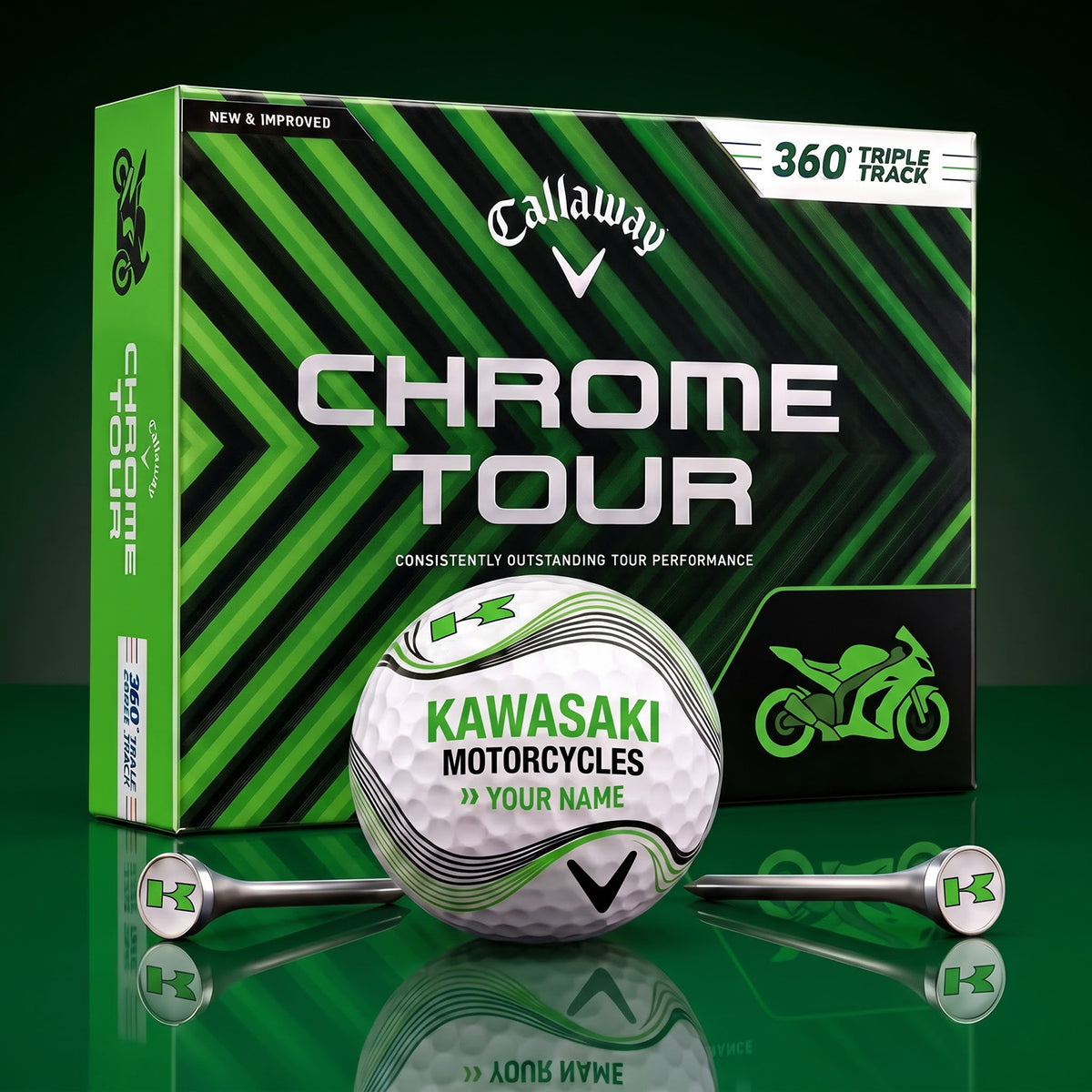 SIGNATURE K X KAW EXCLUSIVE PERSONALIZED GOLF BALL V7 LIMITED EDITION NDT NHM 050926