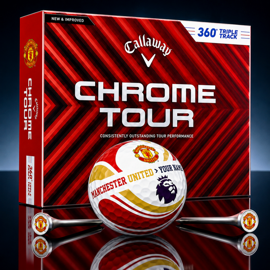 PREMIUM EPL X MU EXCLUSIVE  TOURNAMENT  PERSONALIZED GOLF BALL V30 COLLECTION
