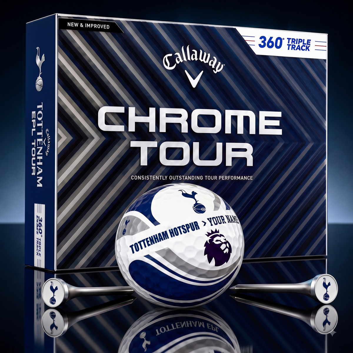 PREMIUM EPL X TH EXCLUSIVE  TOURNAMENT  PERSONALIZED GOLF BALL V30 COLLECTION