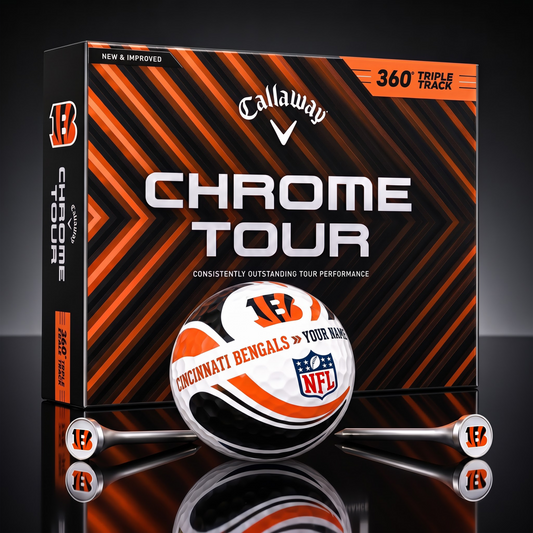PREMIUM NFL X CIN EXCLUSIVE  TOURNAMENT  PERSONALIZED GOLF BALL V30 COLLECTION