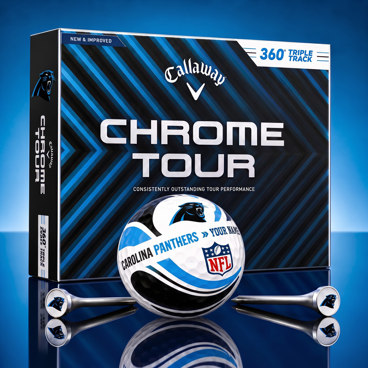 PREMIUM NFL X CP EXCLUSIVE  TOURNAMENT  PERSONALIZED GOLF BALL V30 COLLECTION