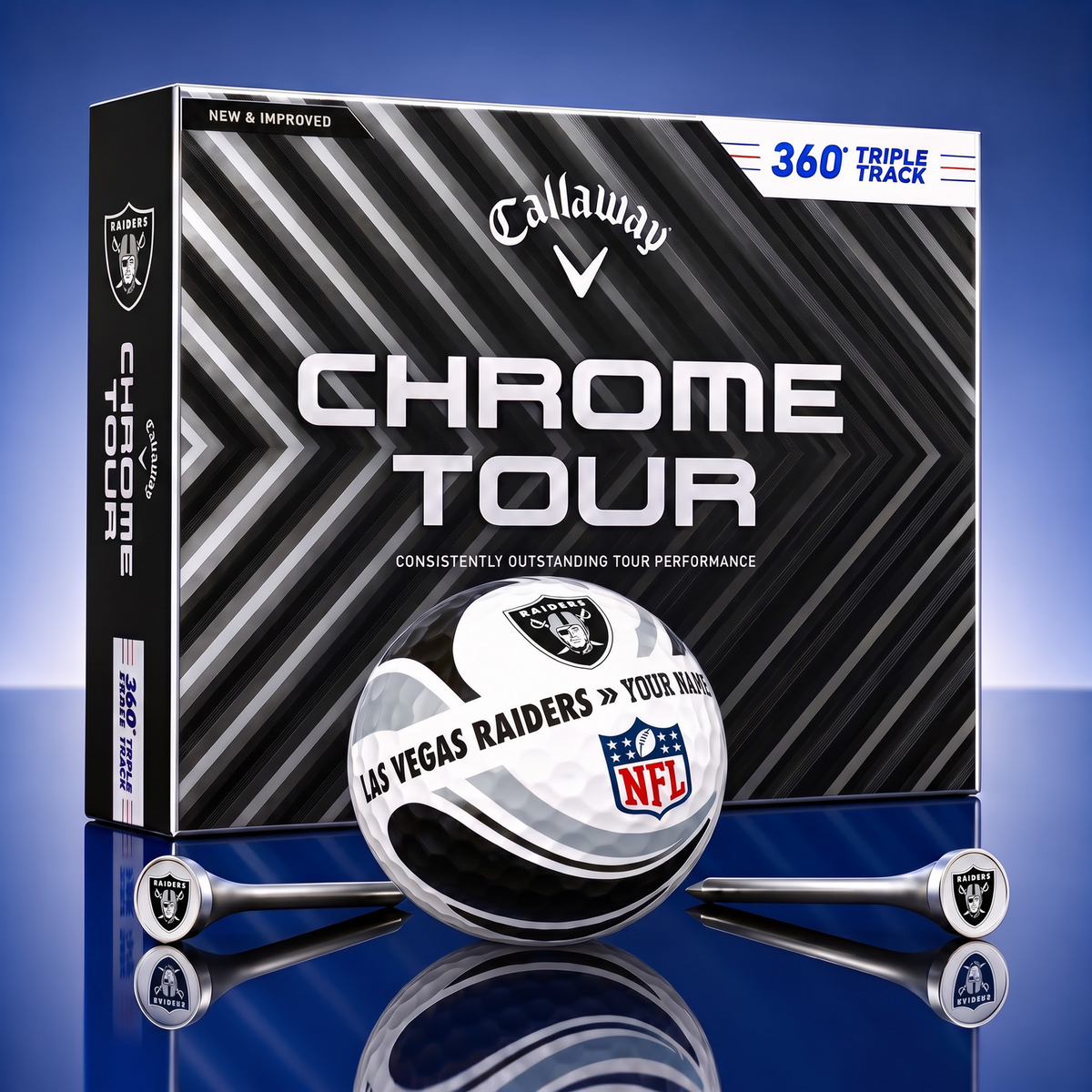 PREMIUM NFL X LVR EXCLUSIVE  TOURNAMENT  PERSONALIZED GOLF BALL V30 COLLECTION