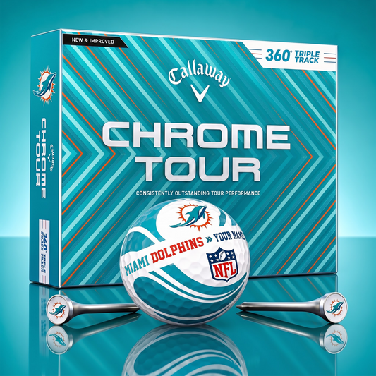 PREMIUM NFL X MD EXCLUSIVE  TOURNAMENT  PERSONALIZED GOLF BALL V30 COLLECTION