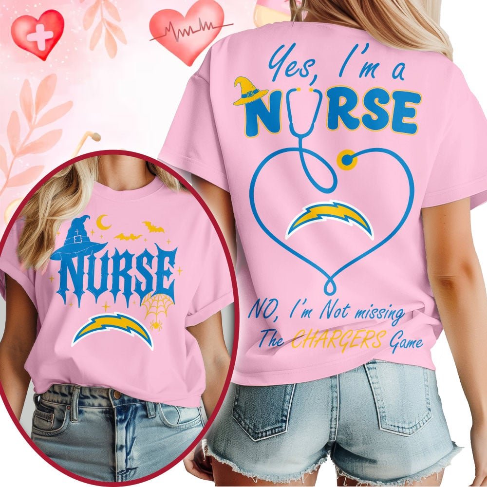 Premium NFL X LAC Night Shift Never Misses Game Day Halloween Nurse 3D Shirt