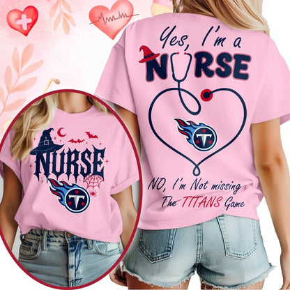 Premium NFL X TEN Night Shift Never Misses Game Day Halloween Nurse 3D Shirt