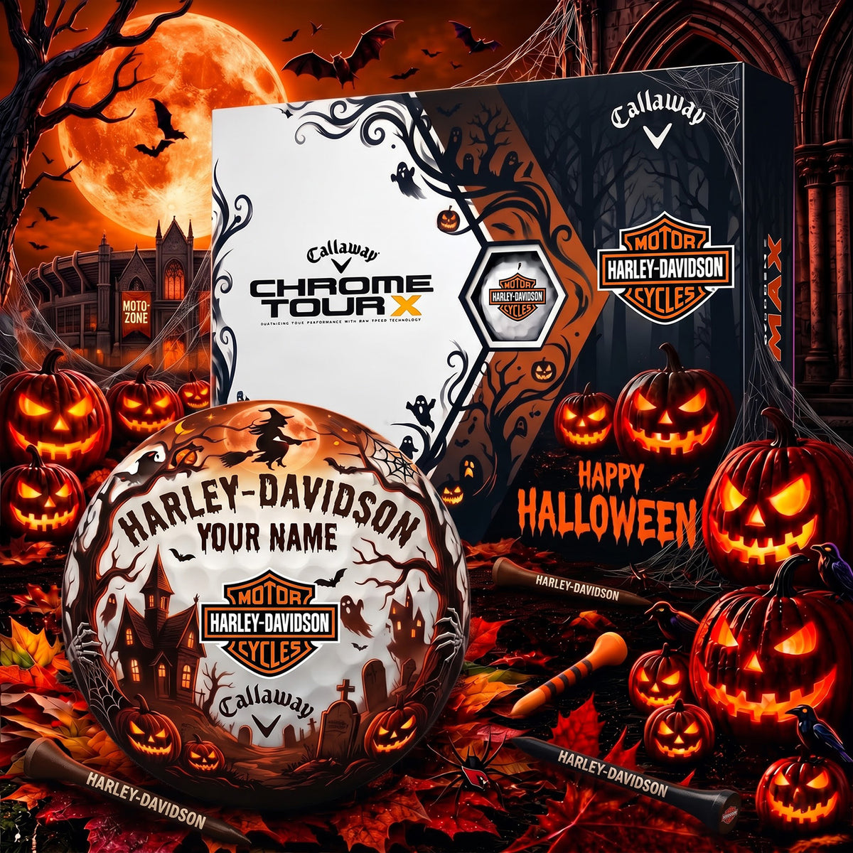SIGANATURE HAR X HADI EXCLUSIVE SPOOKY NIGHT PERSONALIZED GOLF BALL V2 COLLECTION NDT NHM 070926