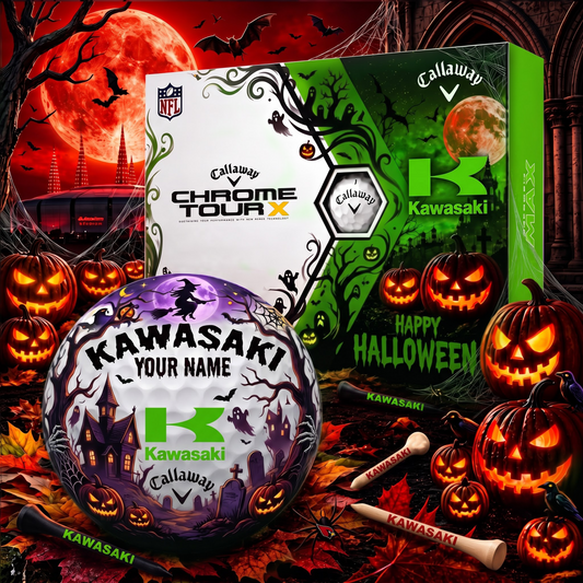 SIGANATURE KAW X KW EXCLUSIVE SPOOKY NIGHT PERSONALIZED GOLF BALL V3 COLLECTION NDT VHM 070926