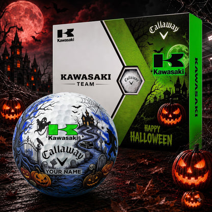 SIGANATURE KAW X KW EXCLUSIVE SPOOKY NIGHT PERSONALIZED GOLF BALL COLLECTION NDT NHM 030926