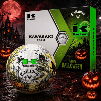 SIGANATURE KAW X KW EXCLUSIVE SPOOKY NIGHT PERSONALIZED GOLF BALL COLLECTION NDT NHM 030926