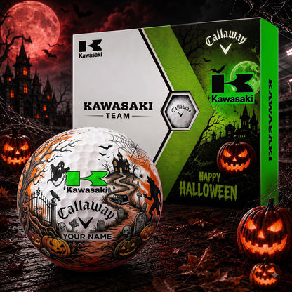 SIGANATURE KAW X KW EXCLUSIVE SPOOKY NIGHT PERSONALIZED GOLF BALL COLLECTION NDT NHM 030926
