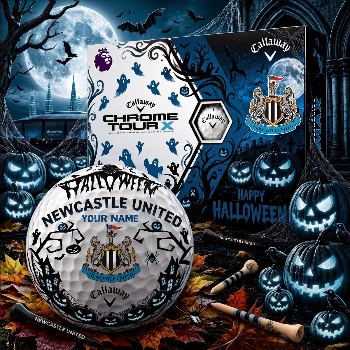 SIGNATURE EPL X NEW EXCLUSIVE PERSONALIZED  HALLOWEEN HORROR FAIRWAY GOLF BALL COLLECTION