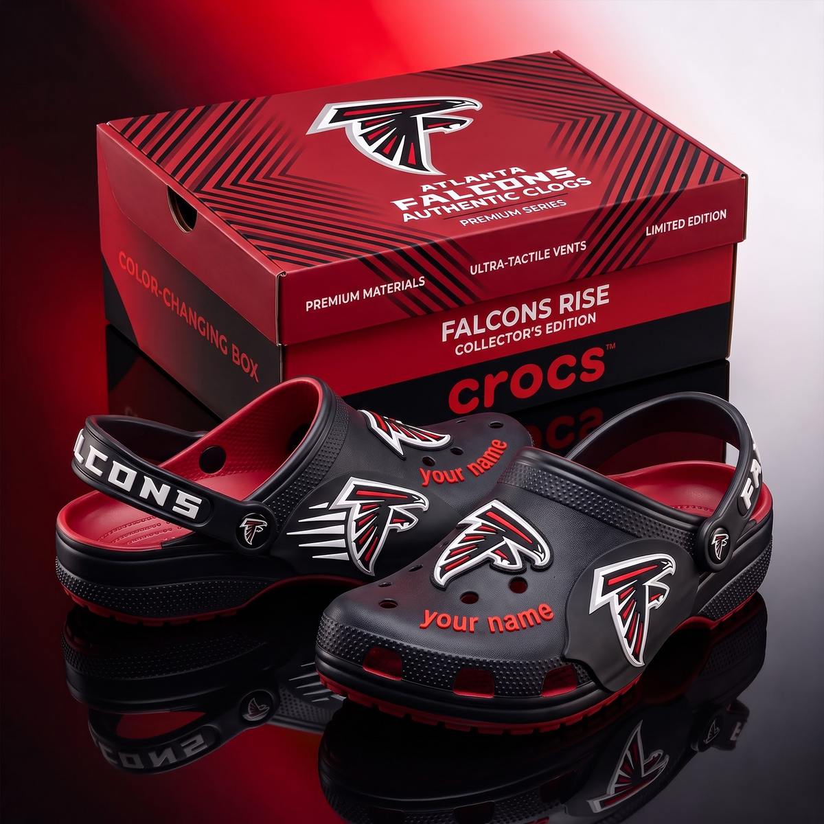 SIGNATURE NFL X AF EXCLUSIVE PERSONALIZED CROCS CLASSIC CLOG LIMITED EDITION