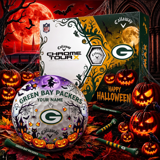 SIGNATURE NFL X GBP EXCLUSIVE PERSONALIZED  HALLOWEEN HORROR FAIRWAY GOLF BALL COLLECTION V3