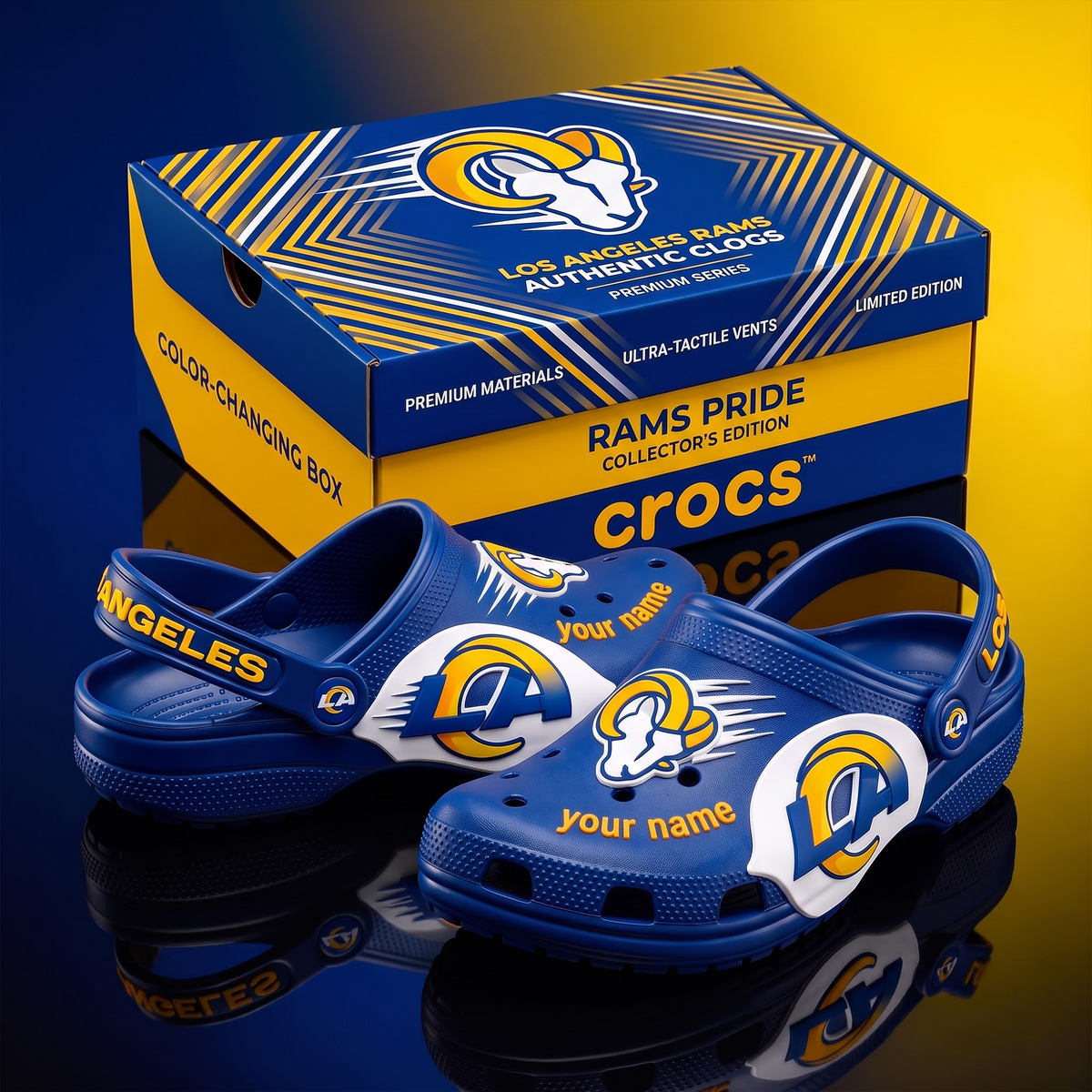 SIGNATURE NFL X LAR EXCLUSIVE PERSONALIZED CROCS CLASSIC CLOG LIMITED EDITION