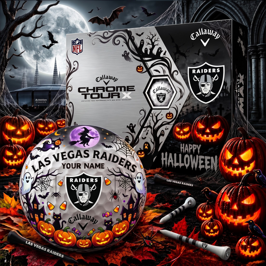 SIGNATURE NFL X LVR EXCLUSIVE PERSONALIZED  HALLOWEEN HORROR FAIRWAY GOLF BALL COLLECTION V3