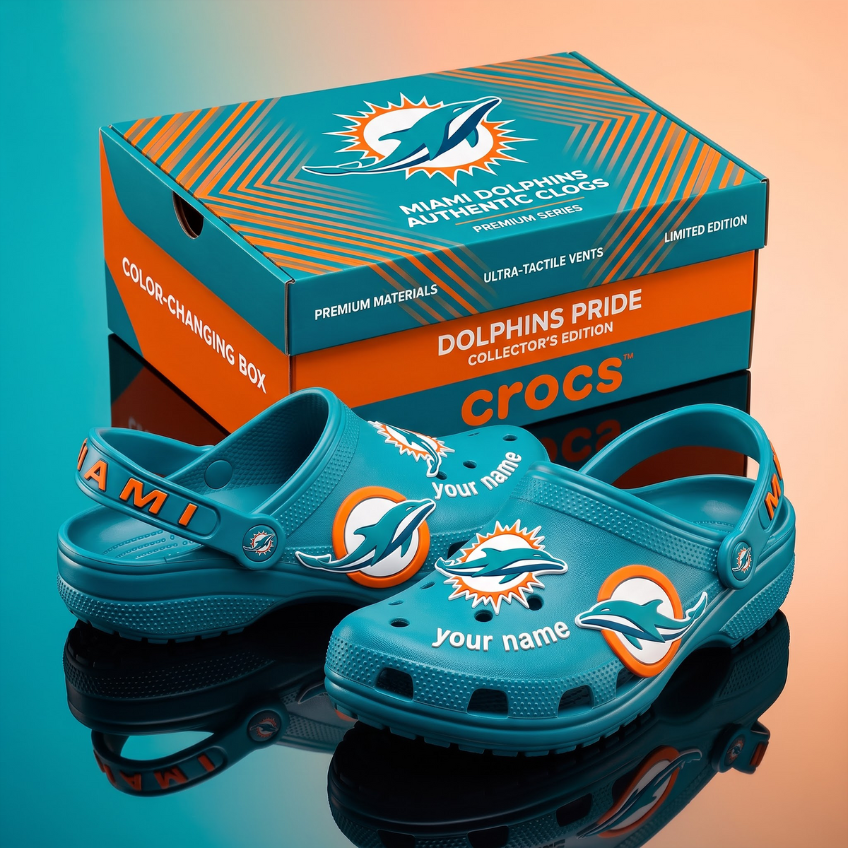 SIGNATURE NFL X MD EXCLUSIVE PERSONALIZED CROCS CLASSIC CLOG LIMITED EDITION