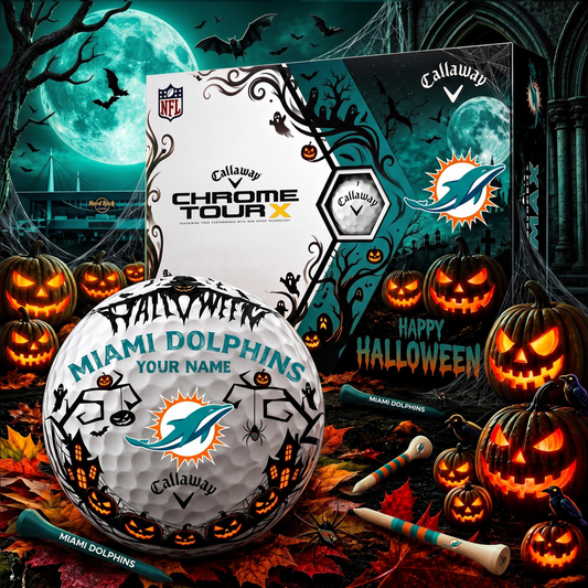 SIGNATURE NFL X MD EXCLUSIVE PERSONALIZED  HALLOWEEN HORROR FAIRWAY GOLF BALL COLLECTION