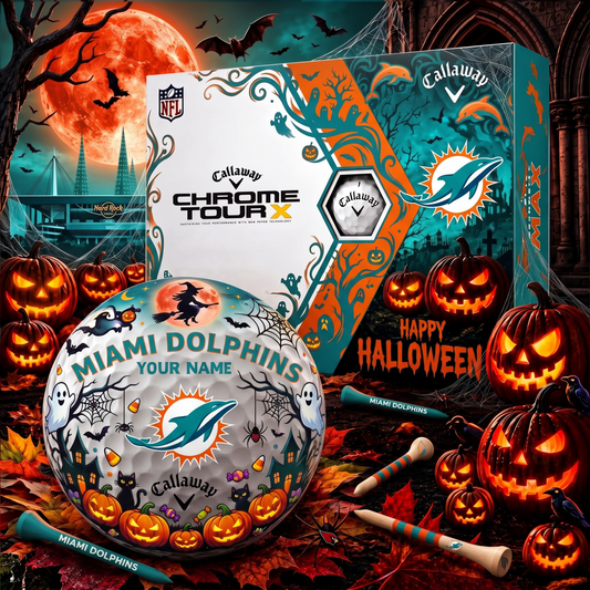 SIGNATURE NFL X MD EXCLUSIVE PERSONALIZED  HALLOWEEN HORROR FAIRWAY GOLF BALL COLLECTION V3