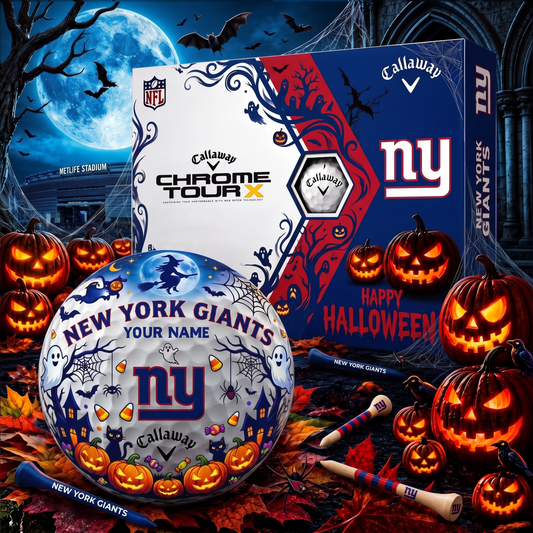 SIGNATURE NFL X NYG EXCLUSIVE PERSONALIZED  HALLOWEEN HORROR FAIRWAY GOLF BALL COLLECTION V3