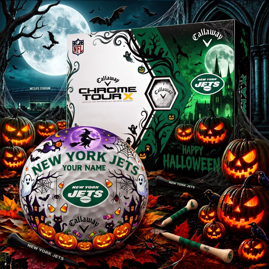 SIGNATURE NFL X NYJ EXCLUSIVE PERSONALIZED  HALLOWEEN HORROR FAIRWAY GOLF BALL COLLECTION V3