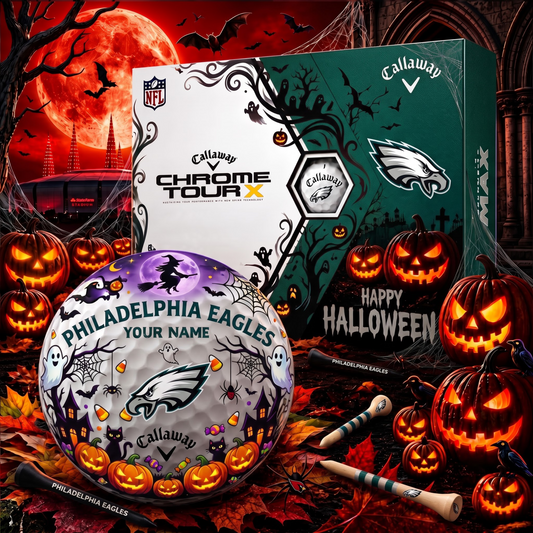 SIGNATURE NFL X PE EXCLUSIVE PERSONALIZED  HALLOWEEN HORROR FAIRWAY GOLF BALL COLLECTION V3
