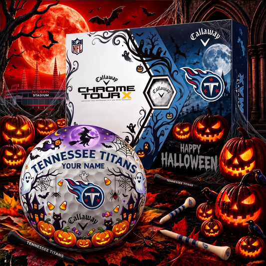 SIGNATURE NFL X TT EXCLUSIVE PERSONALIZED  HALLOWEEN HORROR FAIRWAY GOLF BALL COLLECTION V3