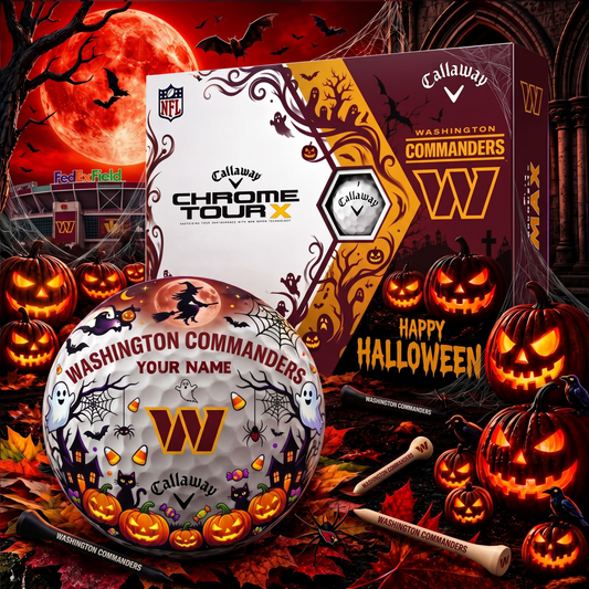 SIGNATURE NFL X WC EXCLUSIVE PERSONALIZED  HALLOWEEN HORROR FAIRWAY GOLF BALL COLLECTION V3