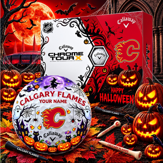 SIGNATURE NHL X CF EXCLUSIVE PERSONALIZED  HALLOWEEN HORROR FAIRWAY GOLF BALL COLLECTION V3