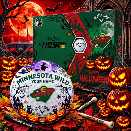 SIGNATURE NHL X MW EXCLUSIVE PERSONALIZED  HALLOWEEN HORROR FAIRWAY GOLF BALL COLLECTION V3