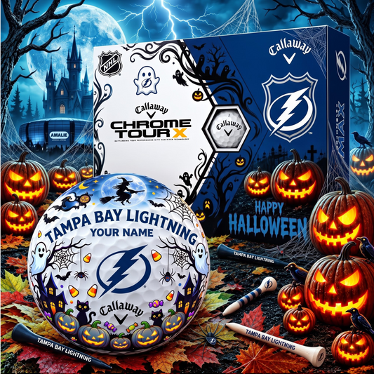 SIGNATURE NHL X TBL EXCLUSIVE PERSONALIZED  HALLOWEEN HORROR FAIRWAY GOLF BALL COLLECTION V3