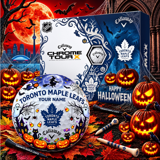 SIGNATURE NHL X TML EXCLUSIVE PERSONALIZED  HALLOWEEN HORROR FAIRWAY GOLF BALL COLLECTION V3