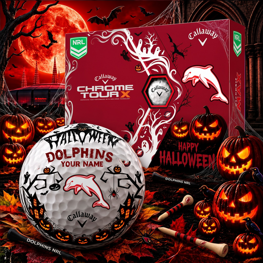 SIGNATURE NRL X DOL EXCLUSIVE PERSONALIZED  HALLOWEEN HORROR FAIRWAY GOLF BALL COLLECTION