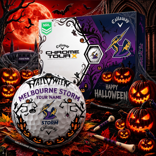 SIGNATURE NRL X MS EXCLUSIVE PERSONALIZED  HALLOWEEN HORROR FAIRWAY GOLF BALL COLLECTION