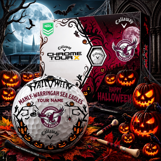 SIGNATURE NRL X MWSE EXCLUSIVE PERSONALIZED  HALLOWEEN HORROR FAIRWAY GOLF BALL COLLECTION